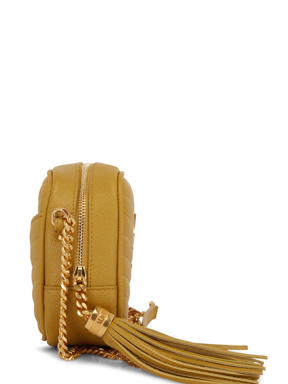 Saint Laurent Yellow Quilted Lou Camera Crossbody with Tassel - Picture 4 of 16